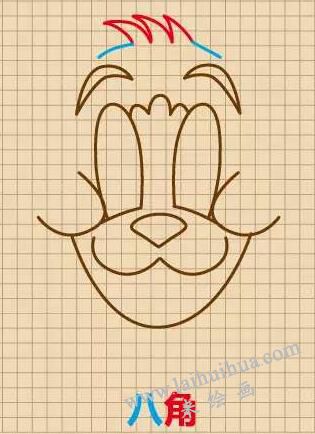 汤姆猫（Tom）简笔画画法步骤05