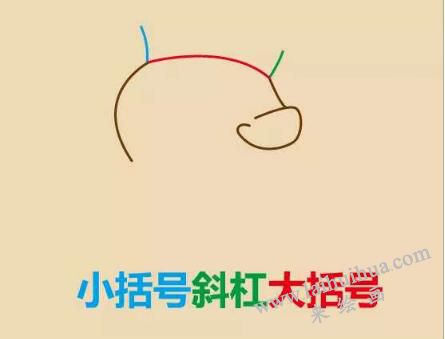 大力水手简笔画画法步骤03