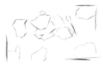 虞美人素描画法步骤02
