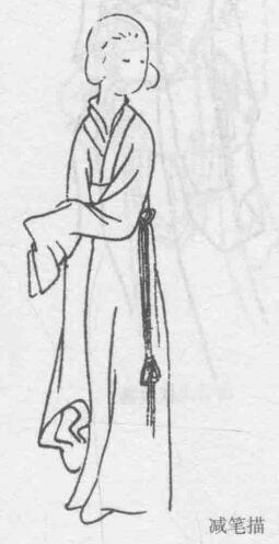 减笔描，十八描图例