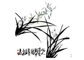 兰花的画法范画画法步骤（二）