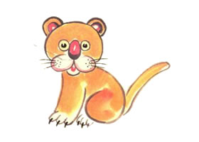 老虎儿童水墨画画法