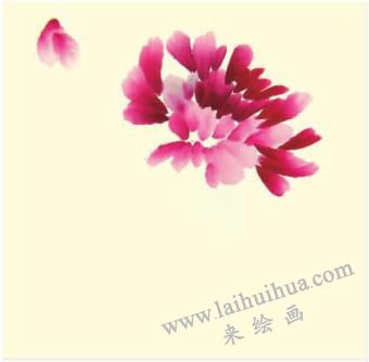 牡丹儿童水墨画画法步骤02