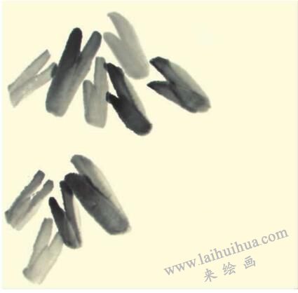 荔枝儿童水墨画画法步骤01