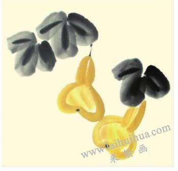 秋葫芦儿童水墨画画法步骤03