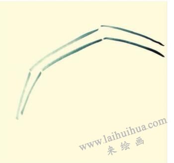芭蕉儿童水墨画画法步骤01