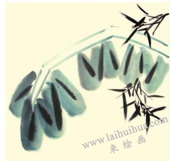 芭蕉儿童水墨画画法步骤04
