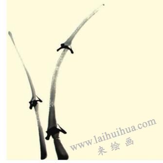 青竹儿童水墨画画法步骤02
