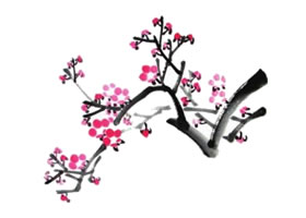 梅花儿童水墨画画法