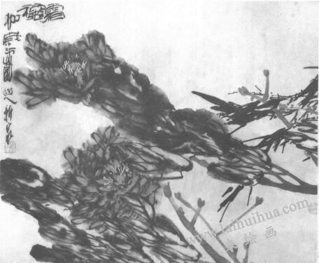 水墨画技法之冲线法（图例）03