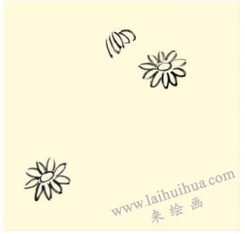 秋菊儿童水墨画画法步骤01