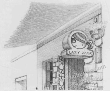 街角小店素描画法步骤08