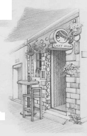 街角小店素描画法步骤10