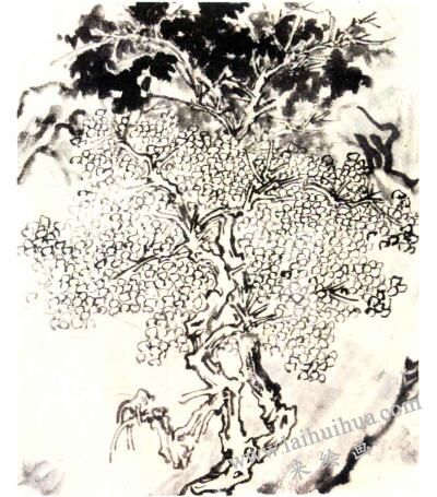 五代山水画中的树法特征