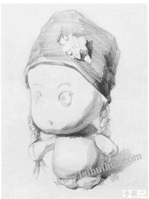 玩偶的结构与作画步骤素描练习02