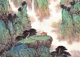 青绿山水画的构图程序