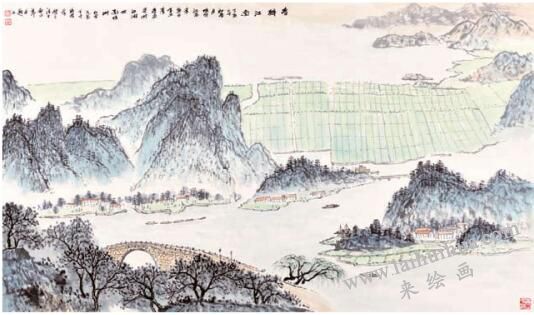 深远法构图《春醉江南》