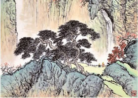 青绿山水画的构图要领