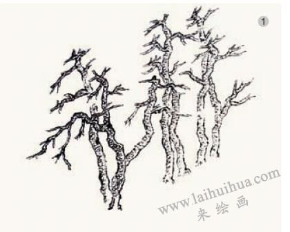 《松色幽姿》的画法步骤01