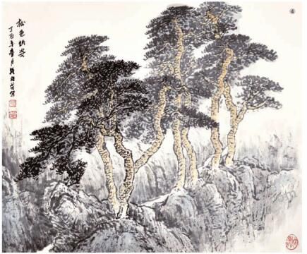 《松色幽姿》的画法步骤04