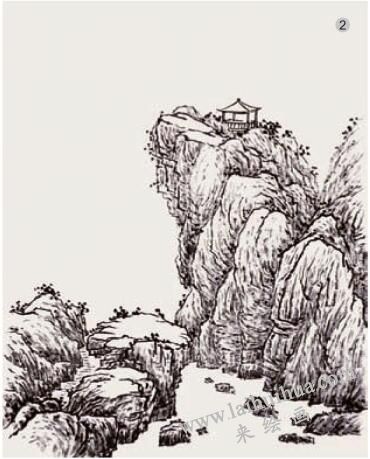 《山石》的画法步骤02