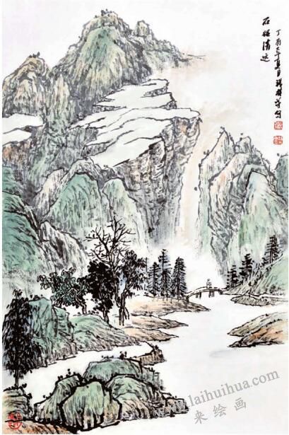《山石》的画法步骤04
