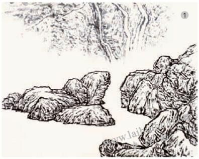 《清音击石》的画法步骤01