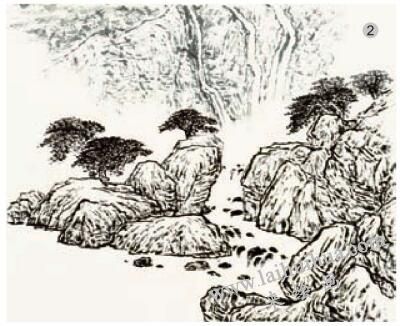 《清音击石》的画法步骤02