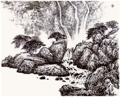 《清音击石》的画法步骤03