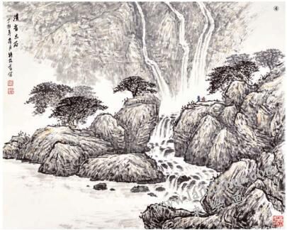 《清音击石》的画法步骤04