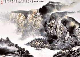 破墨山水画的画法步骤