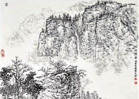 水墨山水画皴染法