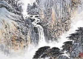 水墨山水画混染法