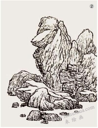 山石的皴