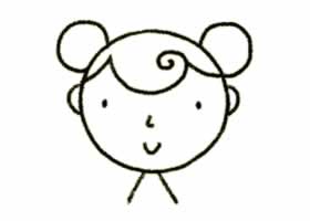 女生头像简笔画图片