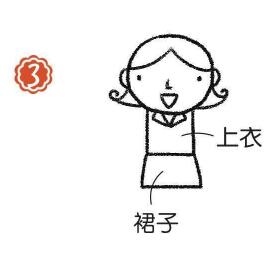 主持人简笔画画法步骤03
