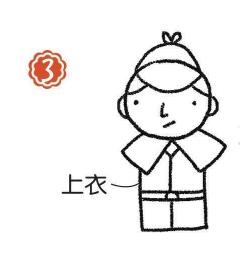 侦探简笔画画法步骤03