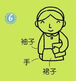 老师简笔画画法步骤06