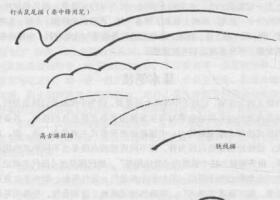 禽鸟白描画法的基本笔法