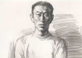 男青年像素描作画步骤