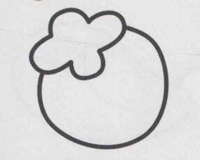 草莓简笔画画法步骤02
