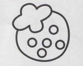 草莓简笔画画法步骤03