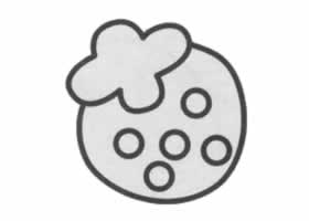 草莓简笔画