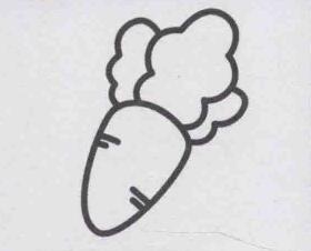 胡萝卜简笔画画法步骤05