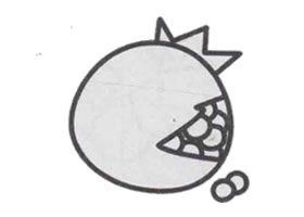 石榴简笔画