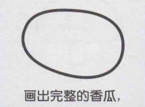 香瓜简笔画画法步骤02