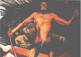 世界名画:《精神的现代变异》壁画