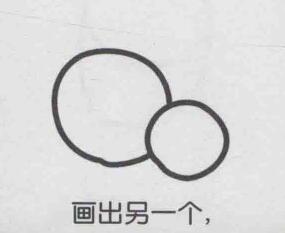 杏子简笔画画法步骤02