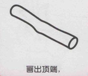 甘蔗简笔画画法步骤02