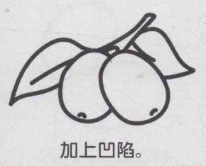 红枣简笔画画法步骤05